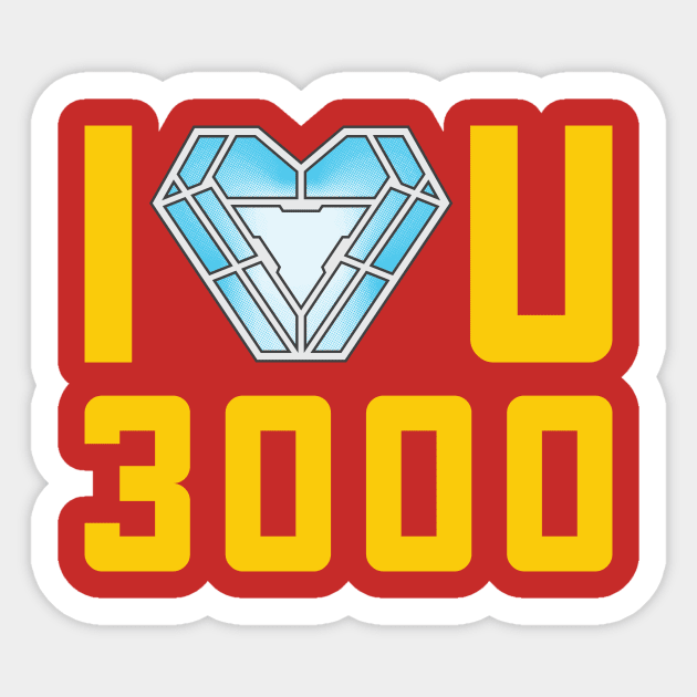 I LOVE YOU 3K! Sticker by JRDesigns